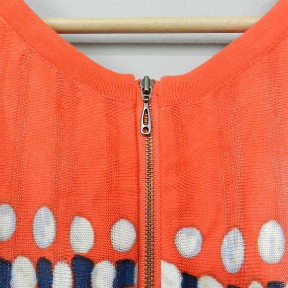 NIC+ZOE Sweater Knit Dress Size XL Multicolor Geometric Knee Length Fit and Flar - Picture 11 of 12